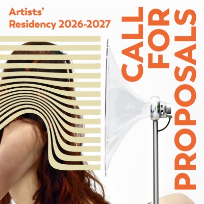 An image with the text call for proposals, Artists Residency 2026 - 2027